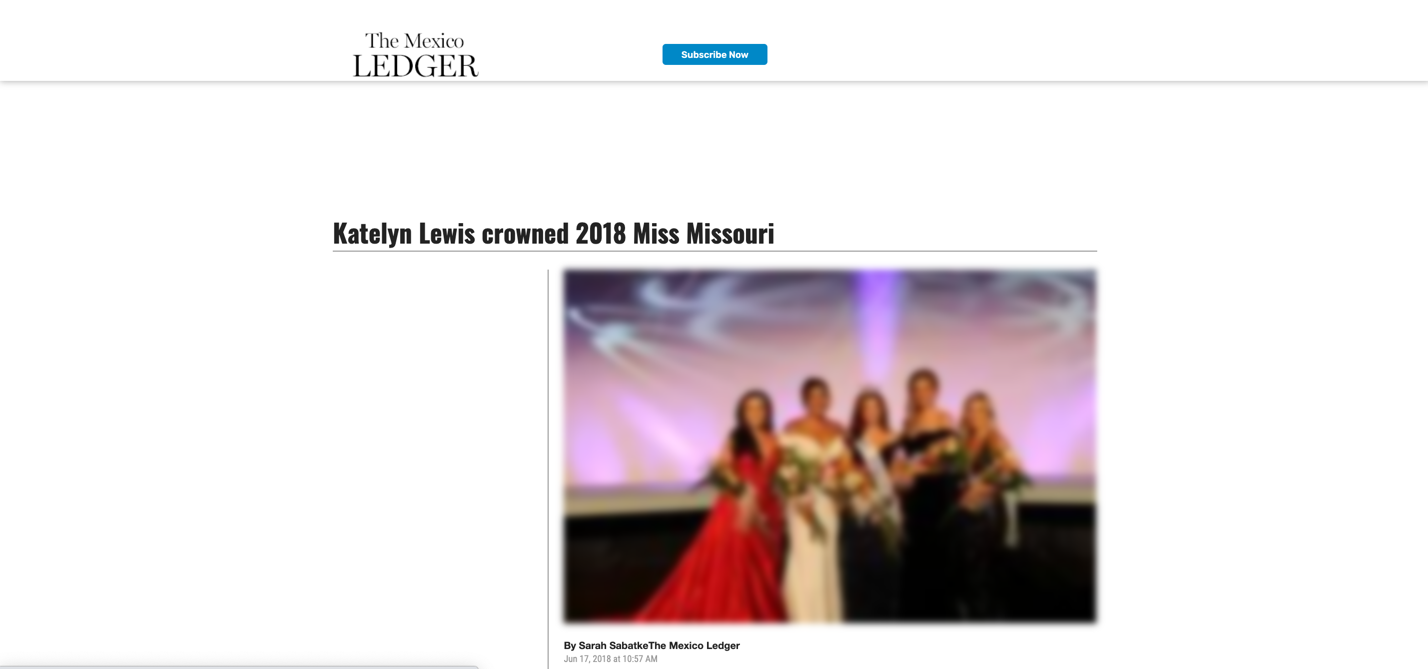 Katelyn Lewis crowned 2018 Miss Missouri