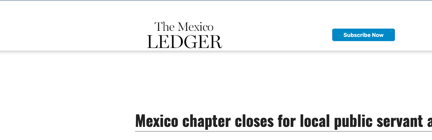 Mexico chapter closes for local public servant after 27 years on the job