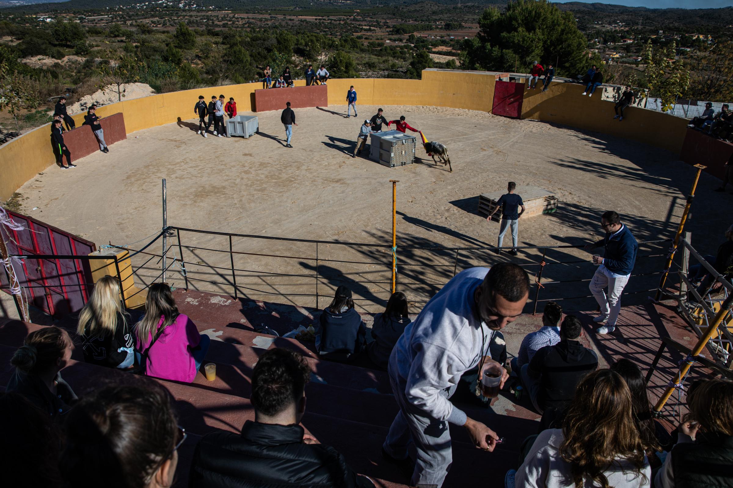 Spain's Dwindling Bullfighting Traditions - VALENCIA, SPAIN - DECEMBER 04: Private bullfights are...