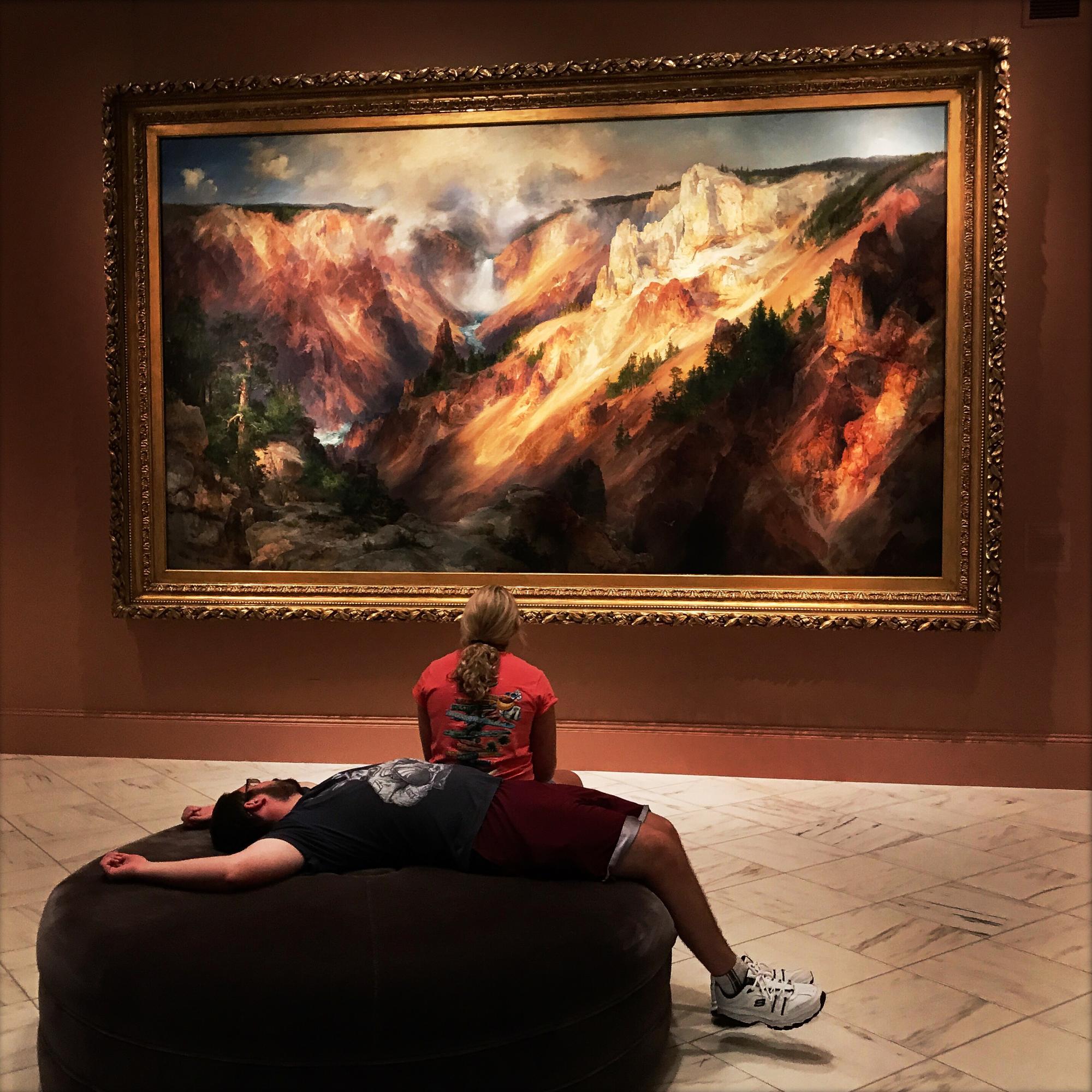 Viewing Art - The Grand Canyon of the Yellowstone by Thomas Moran at...