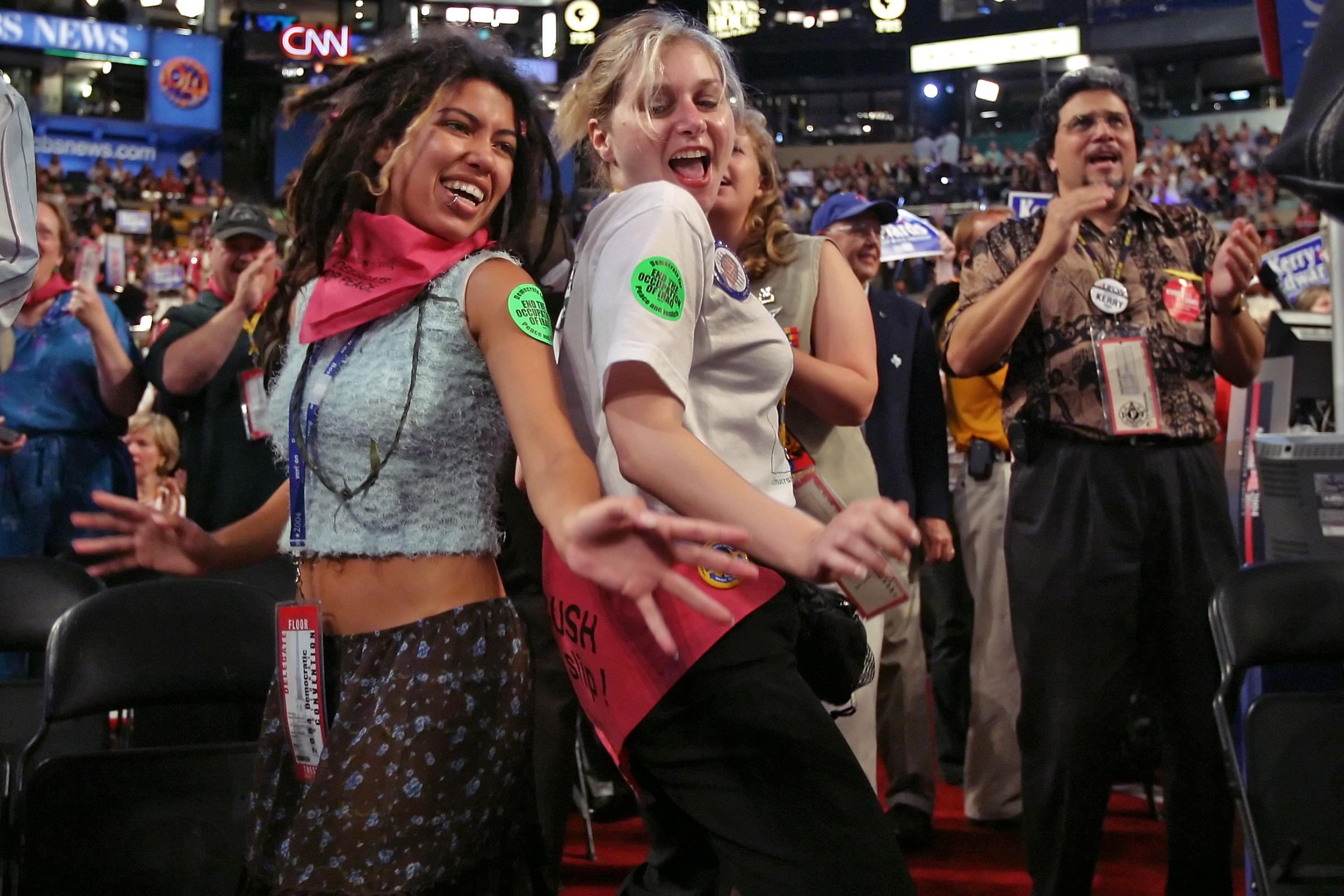 The Political Theater Of The Absurd - Democratic National Convention in Boston, Mass.,...