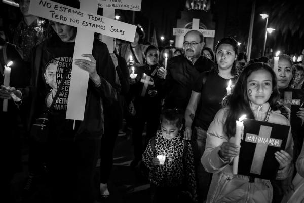 SUBSTITUTE MOTHER - Siomara decided to march with Nicole on November 25th, 2019 on the streets of Mexico City with a...