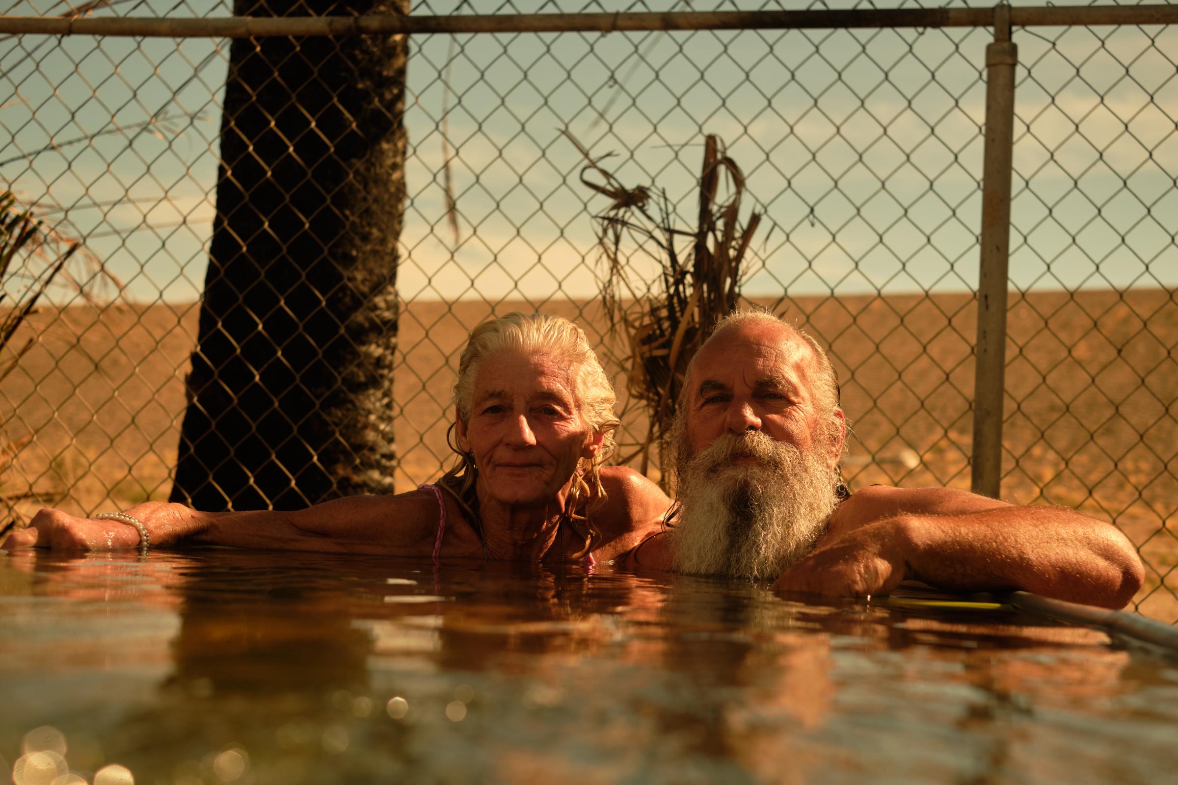 A Warm Winter (An Ongoing Journey) - Darleen and David at the Hot Springs. Holtville, California