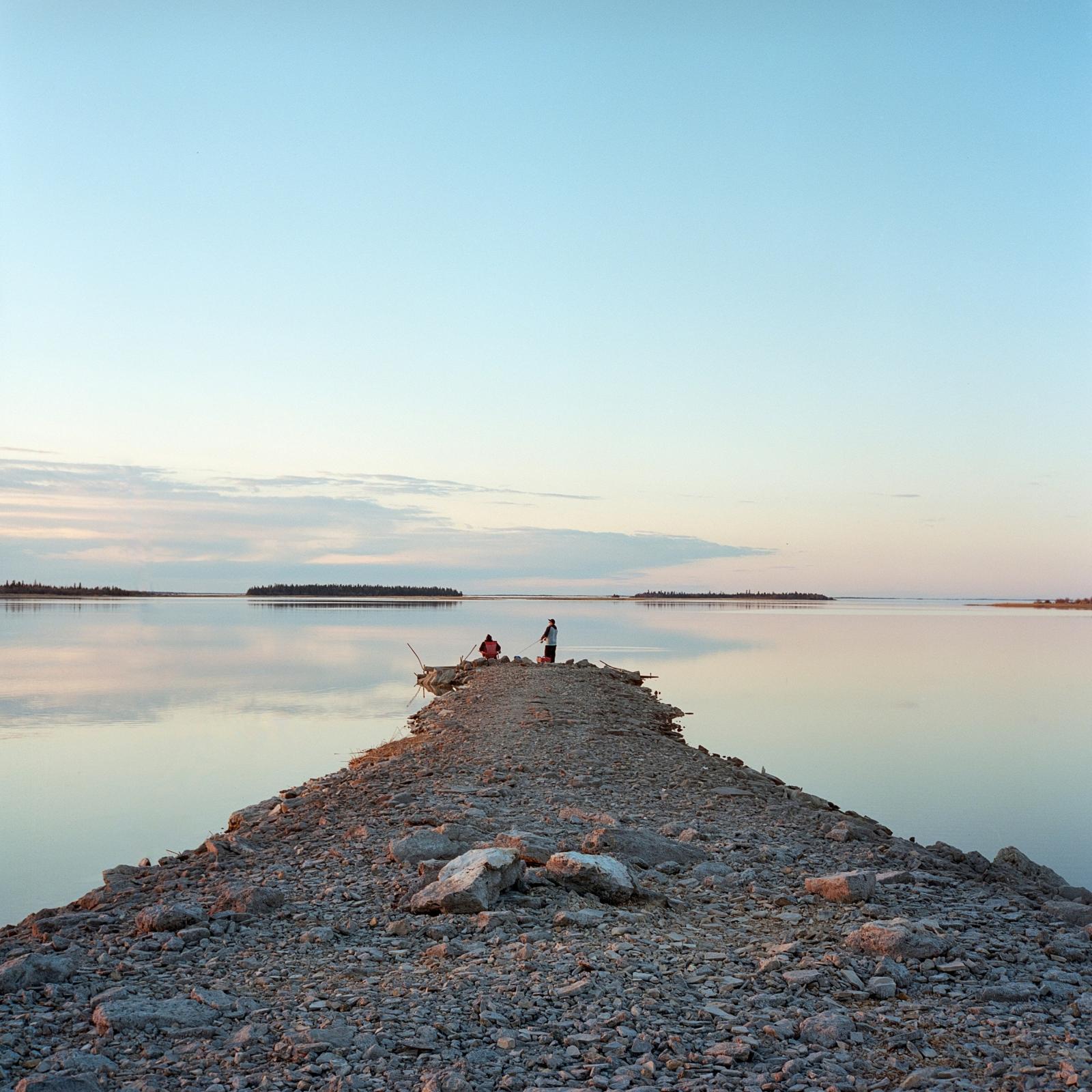 Print Sale - Fishing in Norway House First Nation in Northern...