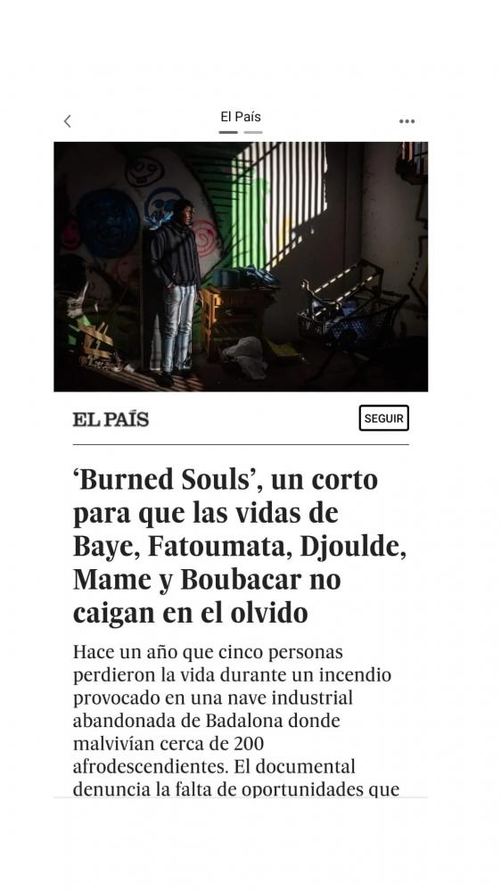Burned Souls Featured El Pais