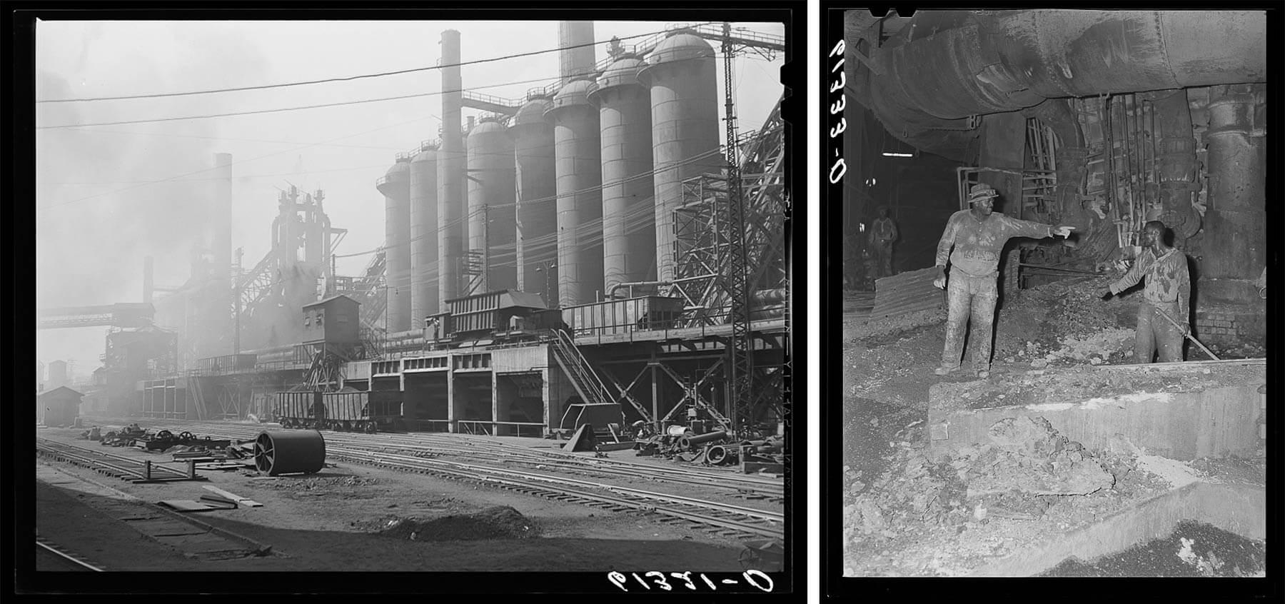 For over 80 years, Bethlehem Steel operated the Sparrows Point Steel Mill just across Bear Creek from Turner Station. The mill produced iron, steel and built ships. &ldquo;There was 24/7 noise,&rdquo; said Larry Bannerman. &ldquo;We could hear them making the steel. Whistles going off &hellip; It was all day, everyday noise.&rdquo; (Photo from Library of Congress, Prints &amp; Photographs Division, Farm Security Administration Office of War Information Black-and-White Negatives)