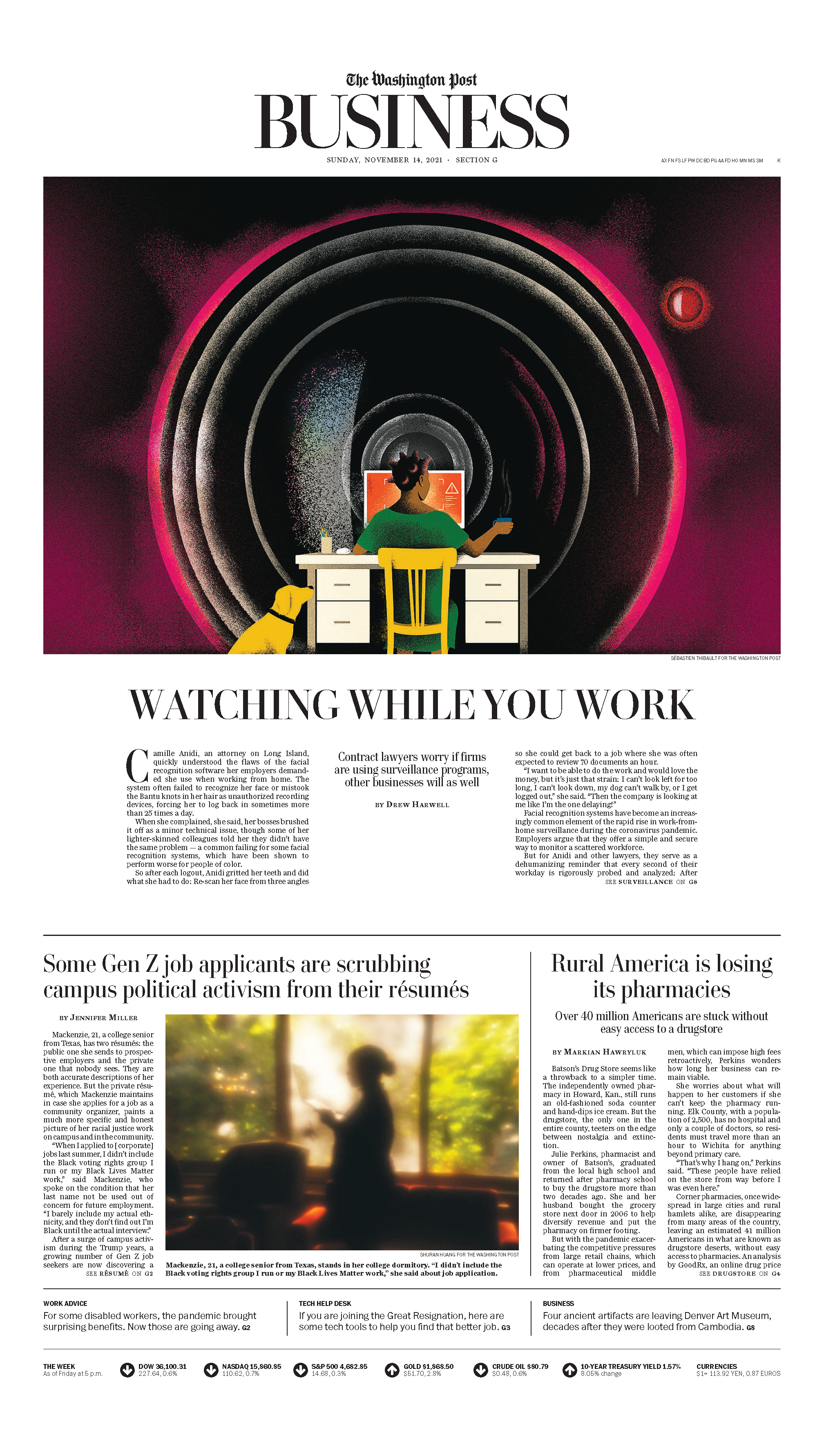 Image from Tear Sheets -    For  The Washington Post       Some Gen Z job...
