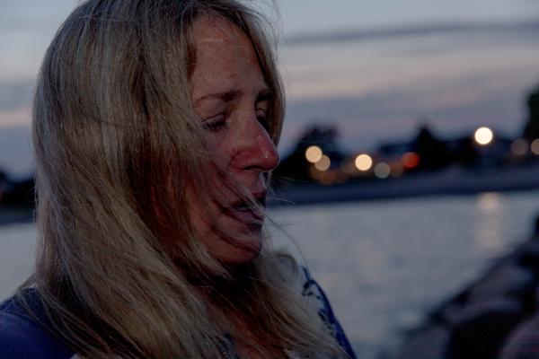 Colleen Lord watches the last flower go under water. &quot;This shouldn&#39;t be all I have left of him,&quot; Lord said. Her son, Robby Talbot, who used to walk along the beach with her, died in New Haven Correctional Center on March 21, 2019 after being pepper-sprayed and placed in in-cell restraints.