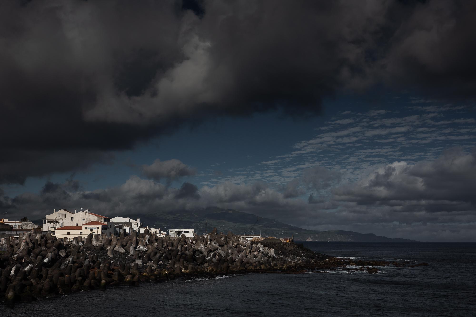 View of Santa Clara neighbourhood in Ponta Delgada, Azores, Portugal, on 7 th July 2021. Santa...