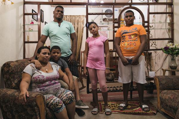 Image from THE CUBAN BRIGADE - Victor family in Pinar del Rio, a nurse of the Henry...