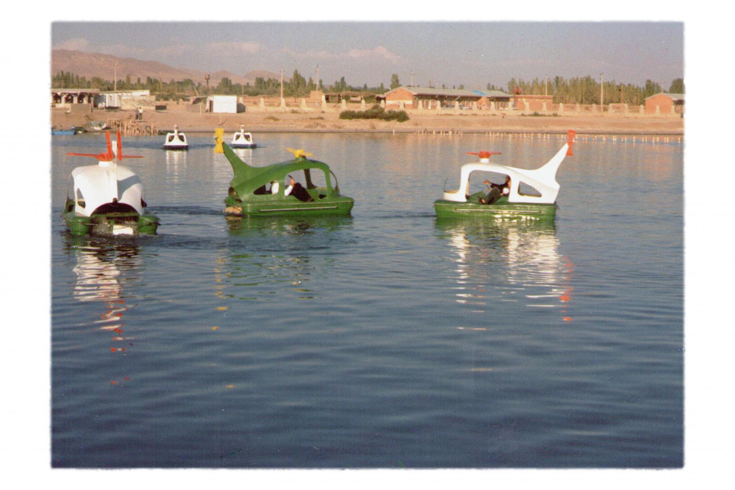 THE EYES OF EARTH (THE DEATH OF LAKE URMIA 2014-ONGOING) -   My uncle took this picture in 1990 of pedal boats he...