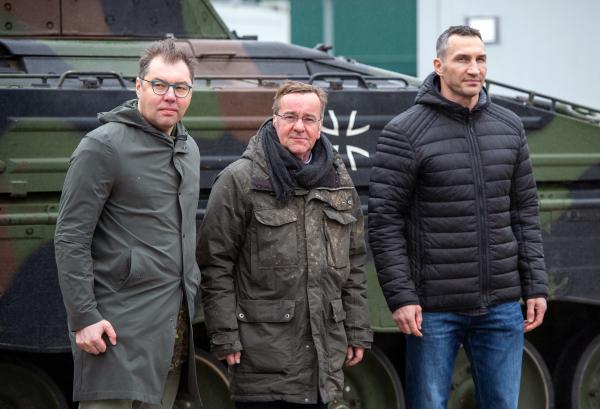 Image from Panzertruppenschule. Munster, Germany. - Munster, Germany-February 20:Ukrainian ambassador in...
