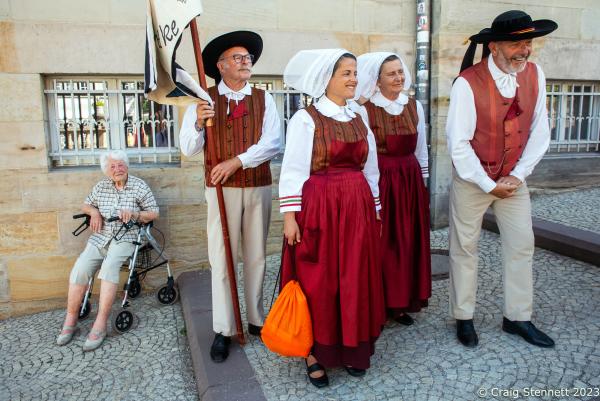 Image from Europeade 2023-Gotha, Thuringia, Germany - GOTHA, GERMANY - JULY 15: 5000 traditional folk dance...