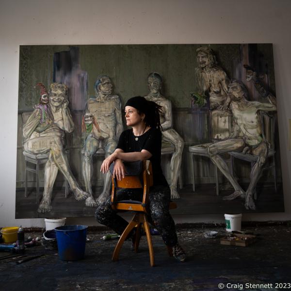 Image from Mitteldeutsch Artists-Ongoing Portrait Project - LEIPZIG, GERMANY-AUGUST 04: Undine Bandelin was born in...