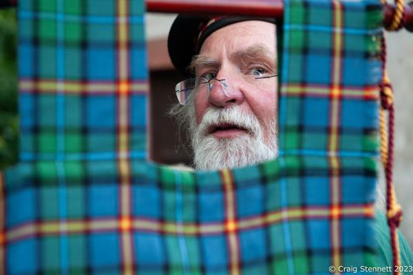Image from 22nd International Highland Games, Trebsen, Germany - TREBSEN, GERMANY - SEPTEMBER 15: The Clan MacLeod is...