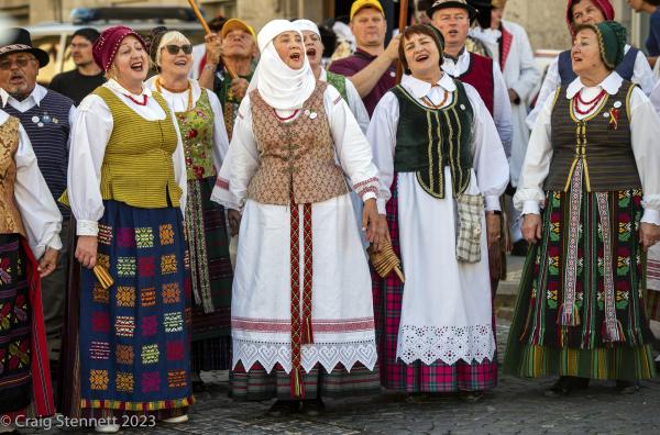 Image from Europeade-Gotha - GOTHA, GERMANY - JULY 15: 5000 traditional folk dance...