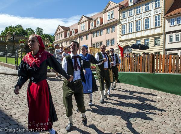 Image from Europeade-Gotha - GOTHA, GERMANY - JULY 15: 5000 traditional folk dance...