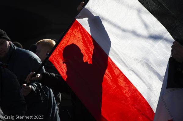 Image from Far Right- Germany - DRESDEN, GERMANY- FEBRUARY 13: A far right demonstrator...