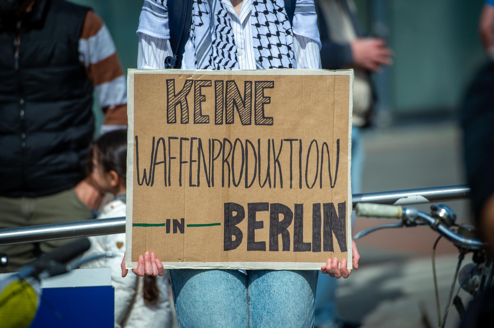 BERLIN, GERMANY - MAY 10: Prote...tennett/Getty Images)&nbsp;