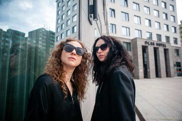 BERLIN, GERMANY-MAY 13: Maria Alyokhina and Olga Borisova of the Punk Band Pussy Riot photographed in Mitte in Berlin. Maria Alyokhina (L) recently escaped house arrest in Moscow. Fleeing the country to the safety of Germany discuised as a food courier. (Photo Craig Stennett/Getty Images)