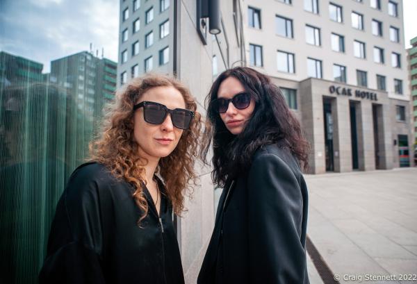 Pussy Riot-Berlin for Daily Telegraph - BERLIN, GERMANY-MAY 13: Maria Alyokhina and Olga Borisova...