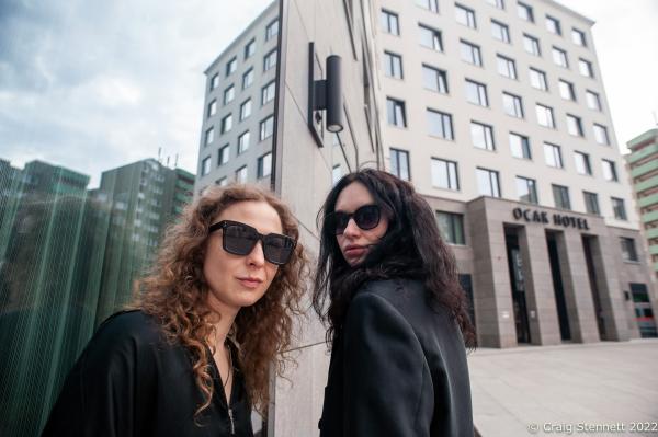 BERLIN, GERMANY-MAY 13: Maria Alyokhina and Olga Borisova of the Punk Band Pussy Riot photographed in Mitte in Berlin. Maria Alyokhina (L) recently escaped house arrest in Moscow. Fleeing the country to the safety of Germany discuised as a food courier. (Photo Craig Stennett) Berlin Germany