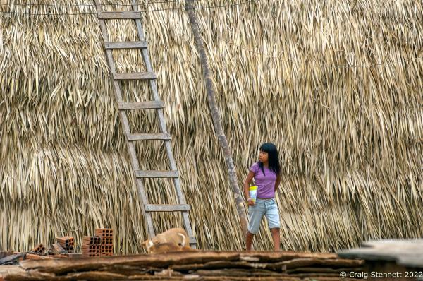Image from Paiter-Surui Tribe, Amazonia, Brazil-Getty Images - LAPETANHA, BRAZIL-OCTOBER 26: A young girl from the...