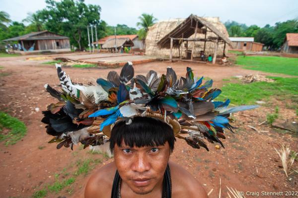 Image from Paiter-Surui Tribe, Amazonia, Brazil-Getty Images - LAPETANHA, BRAZIL-OCTOBER 27: Mopidmore Surui wearing the...