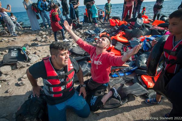 Image from 7 Days in Lesbos - EFTALOU, GREECE-SEPTEMBER 21: 22 year old Hassat Abdul...