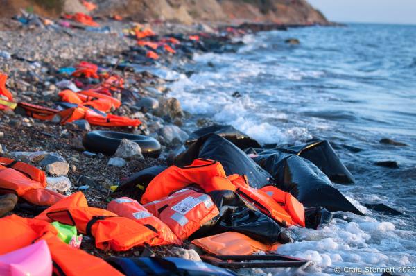 7 Days in Lesbos - MYTILENE, GREECE-SEPTEMBER 19: The coast line near...