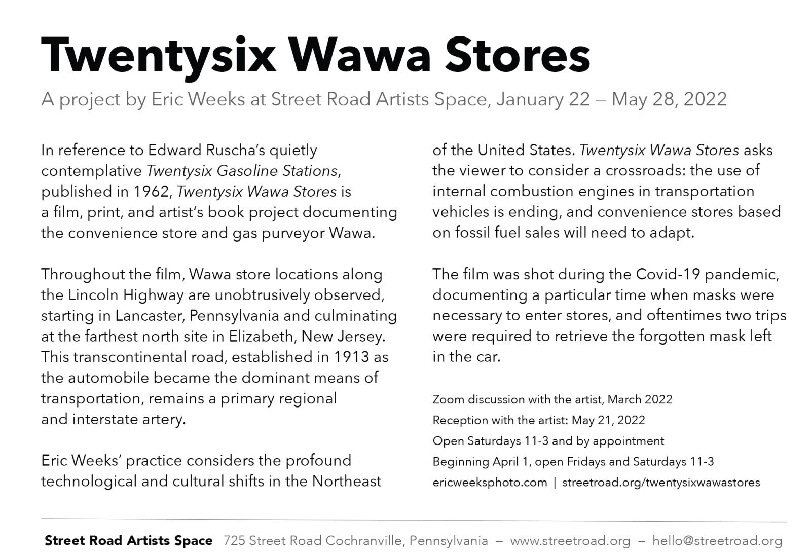 Thumbnail of TWENTYSIX WAWA STORES