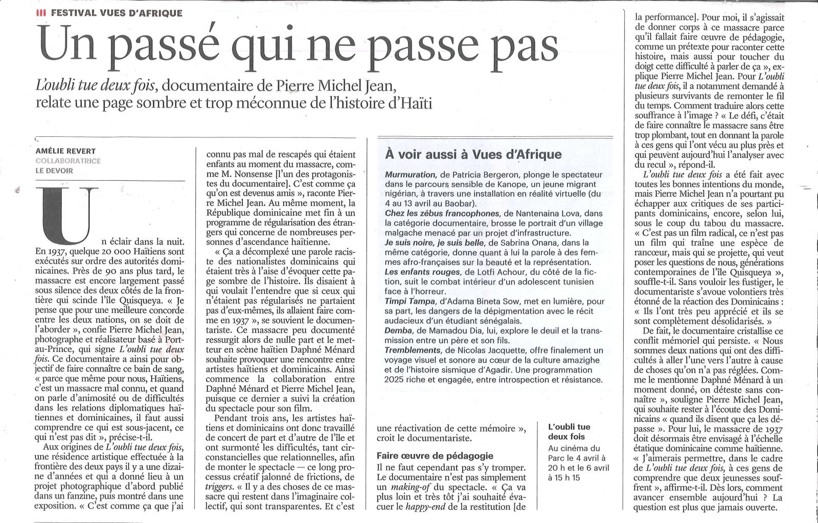 My work in the medias
