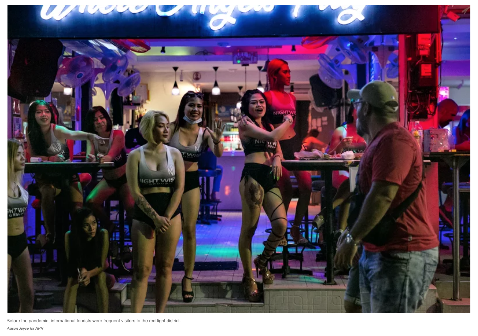 Photo Edit for NPR: How The Pandemic Has Upended The Lives Of Thailand's Sex Workers