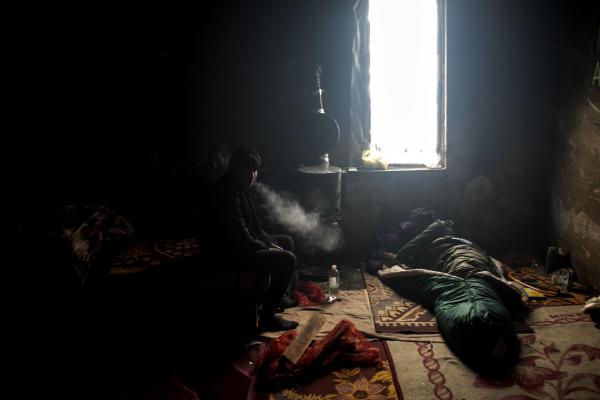 Stranded - Bihac/Bosnia-Herzegovina - Refugees from Afghanistan, living in an abandon building...