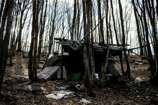 Stranded - Bihac/Bosnia-Herzegovina - An abandoned jungle camp for refugees, at the outskirts...