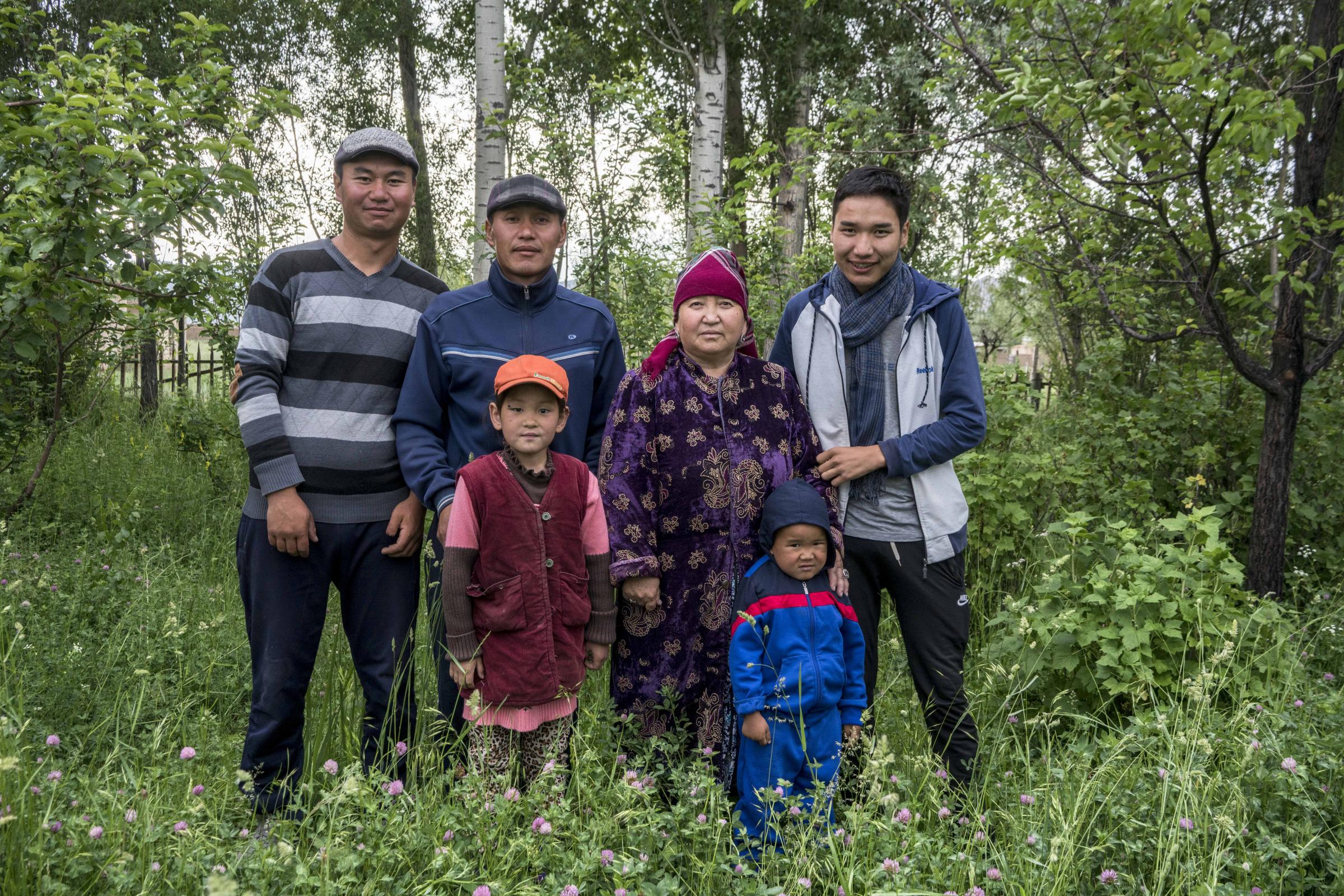 Nomads - The Arsanalievs are one of thousands of semi-nomadic Kyrgyz families who take their sheep up into...