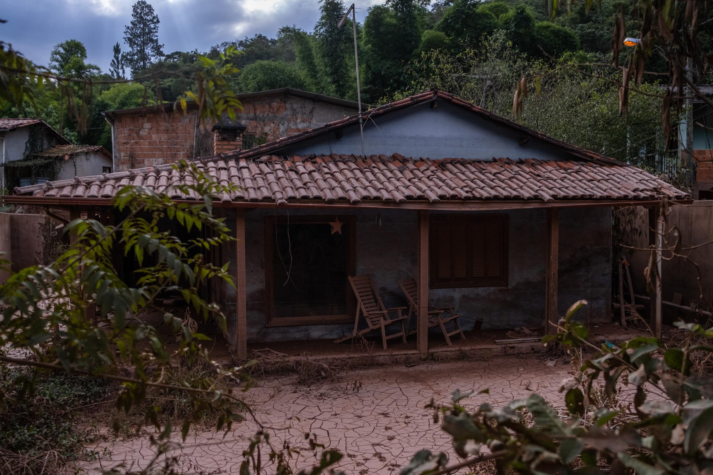 Three Years Later: Deadly Mining Disaster Still Tests Vale and Mining Towns Live in Fear of Another Dam Collapse - An abandoned home located in the flood risk zone of the town S&atilde;o Sebasti&atilde;o...
