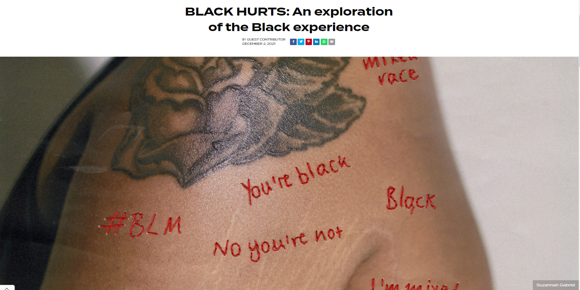 BLACK HURTS: An exploration of the Black experience