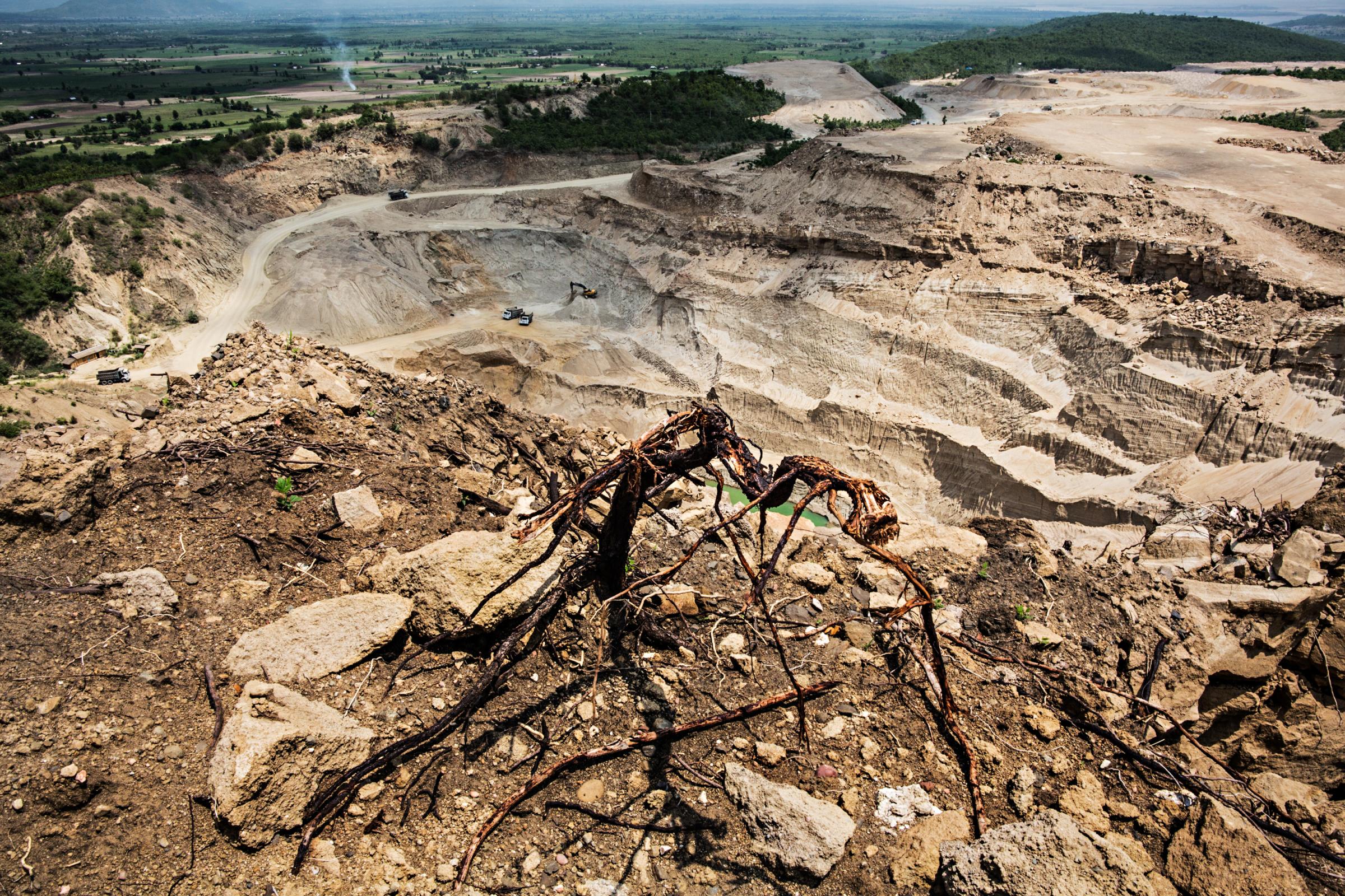 Singles - An open-pit mine, operated by Thaidi Aung Swe Moe...