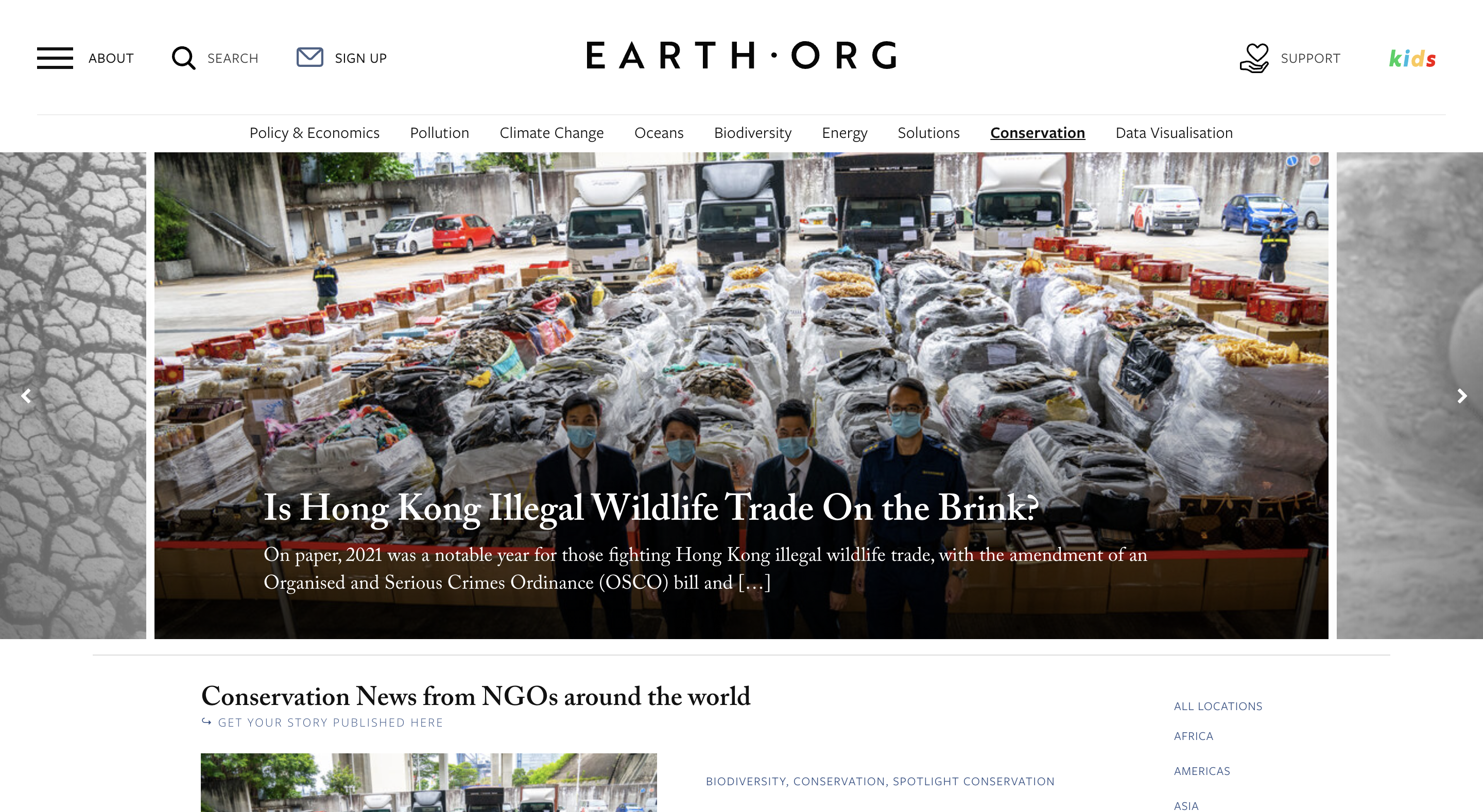 Image from TEARSHEET -  [Earth.org] Is Hong Kong Illegal Wildlife Trade On the...