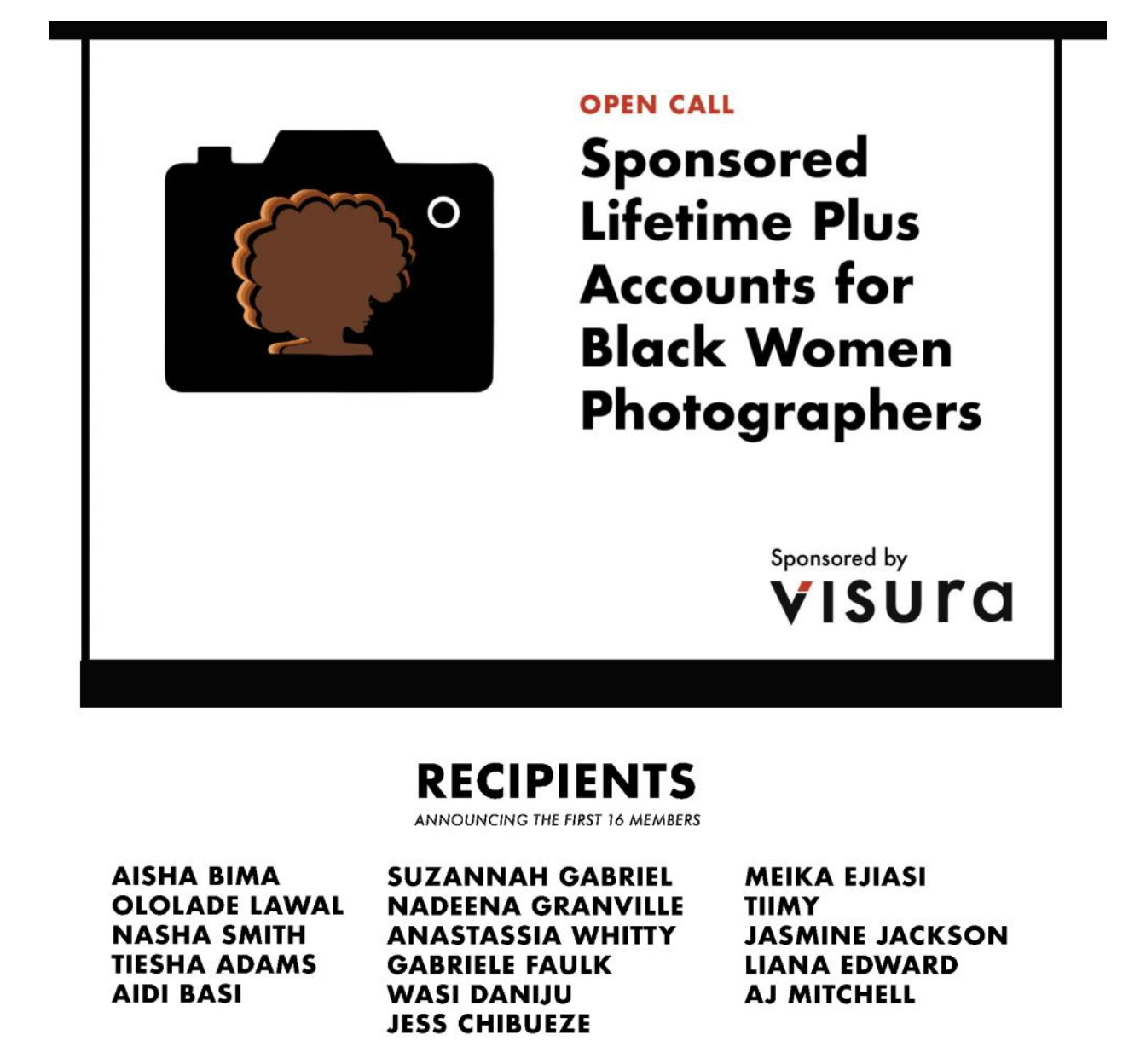 Winner of the Black Women Photographers Open Call for Visura