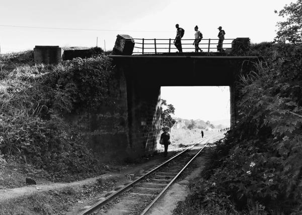 Kampala - A railway bridge on Portbell road