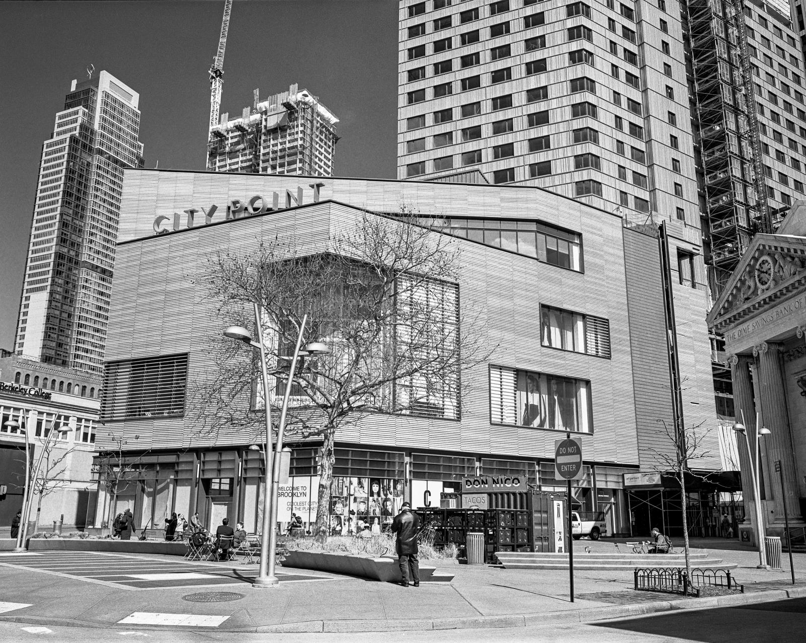 Image from B'klyn Changes -  City Point occupying the land where the famed Albee...
