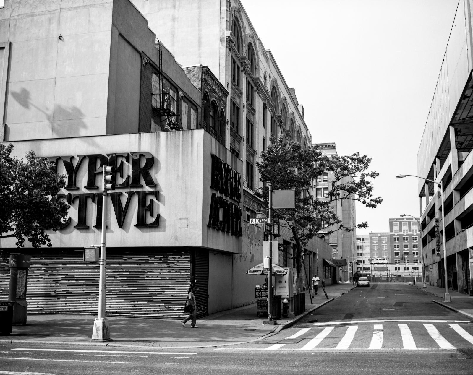 Image from B'klyn Changes -  The Fulton Street Mall at Elm Place.  Parking...