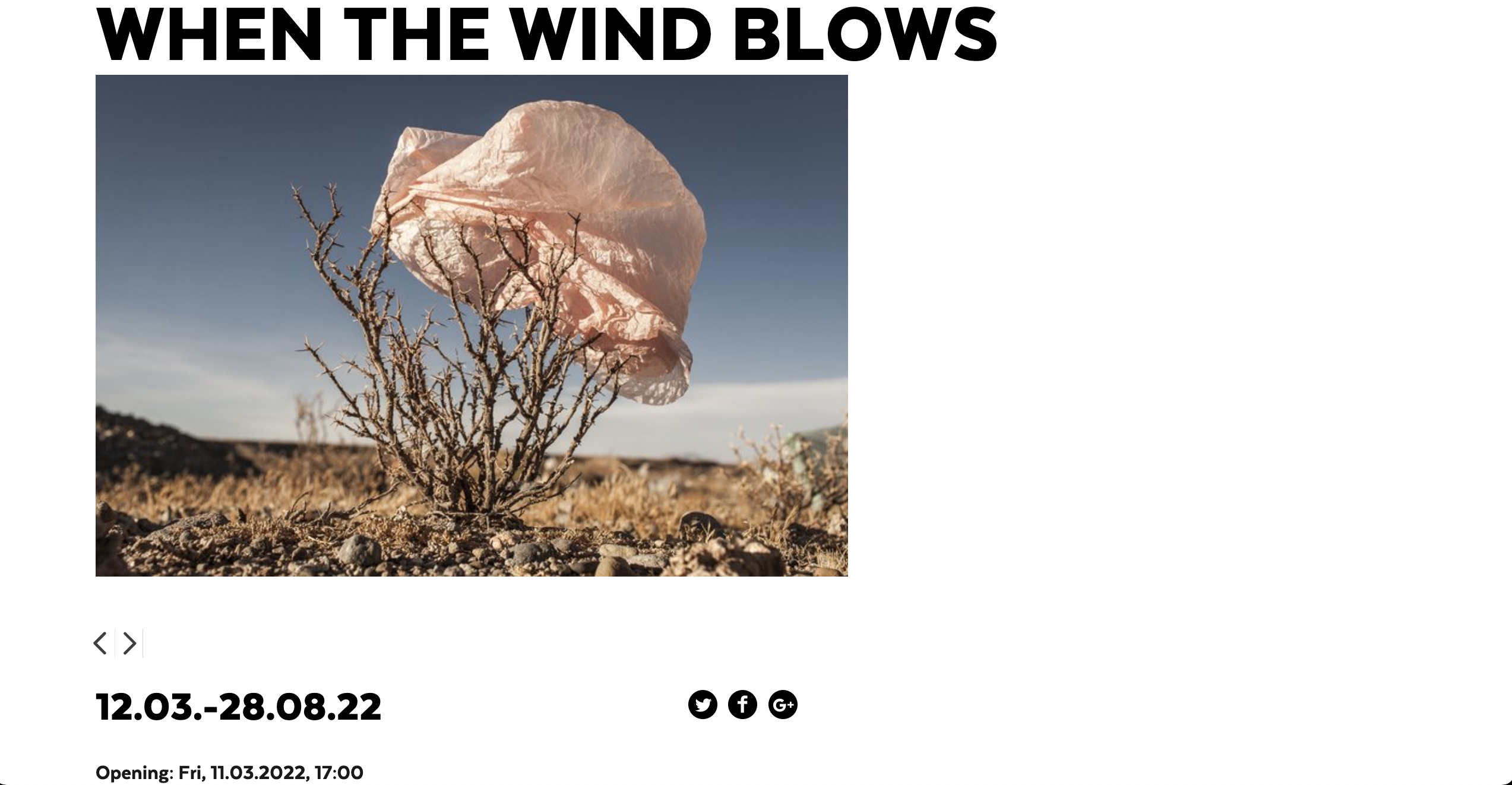 Thumbnail of When The Wind Blows Exhibition @ Kunst Haus Wien