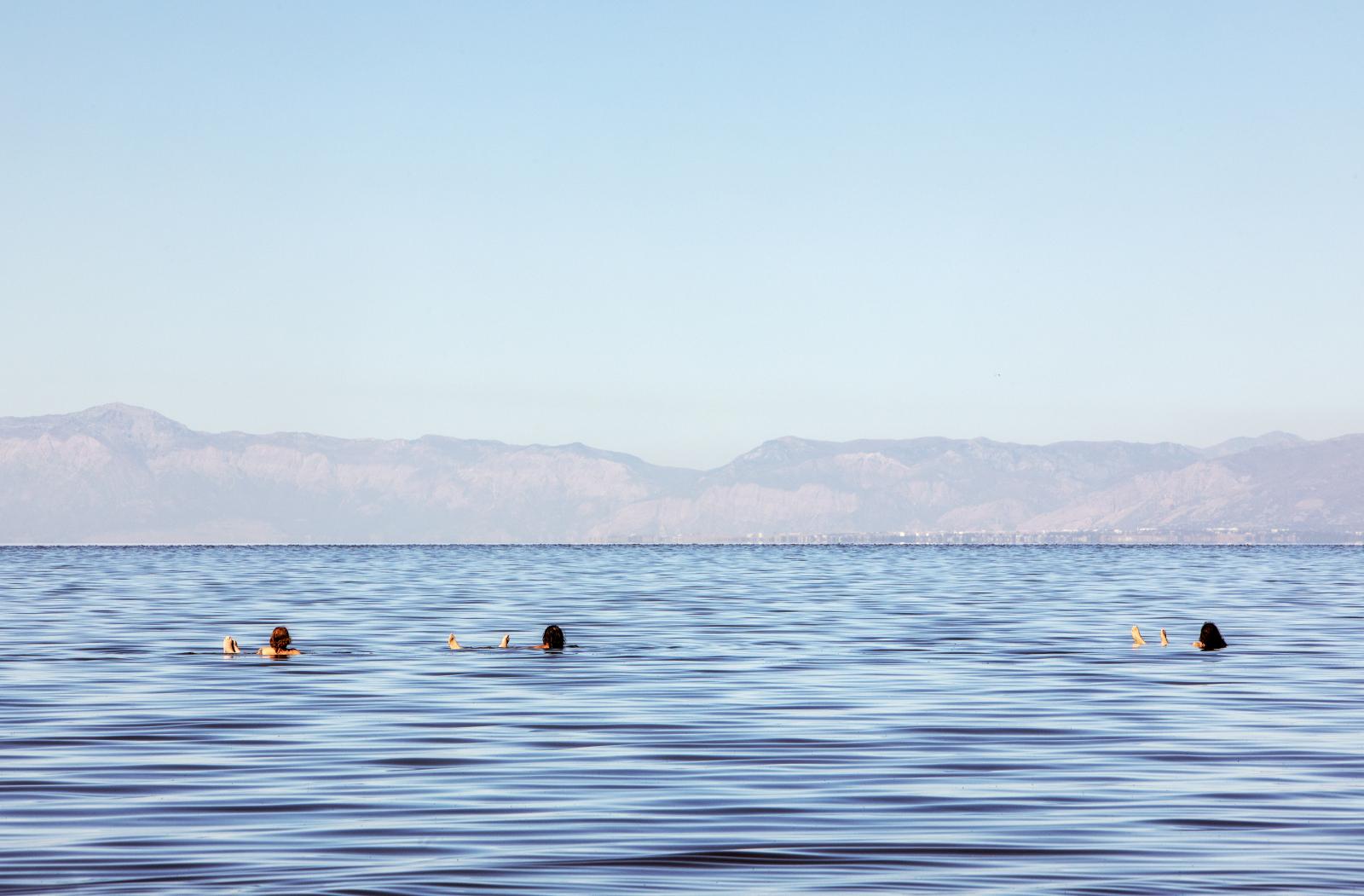 Floating in the Great Salt Lake