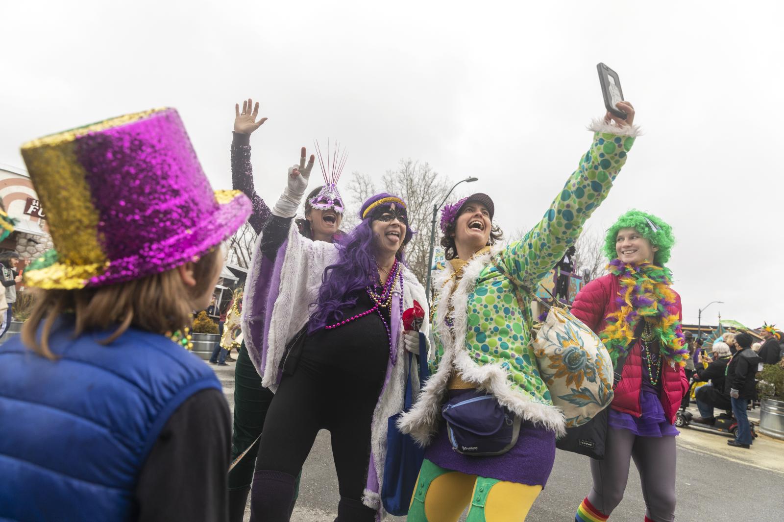 Mardi Gras Comeback Parade in Asheville