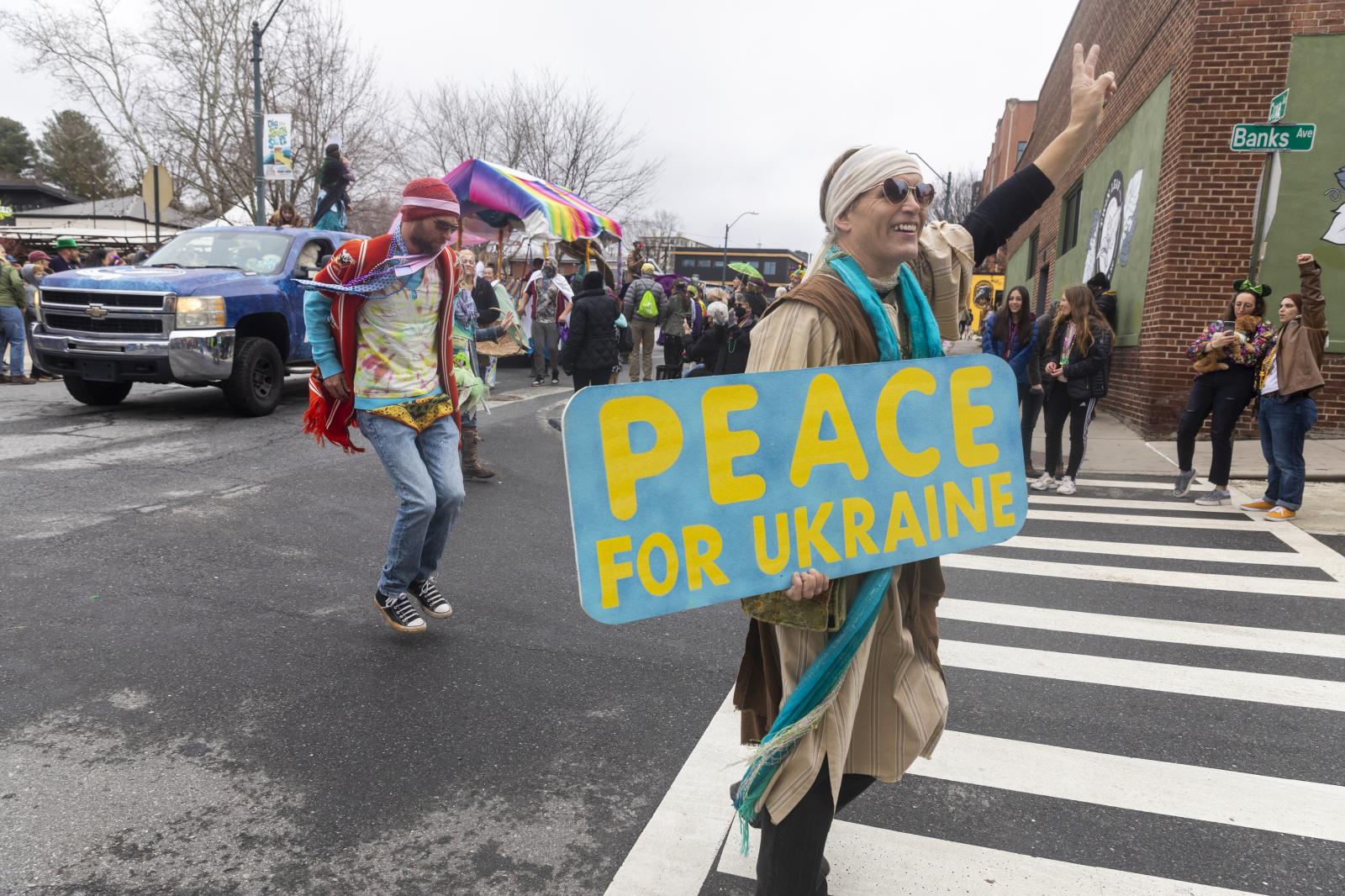 Peace for Ukraine and Mardi Gras