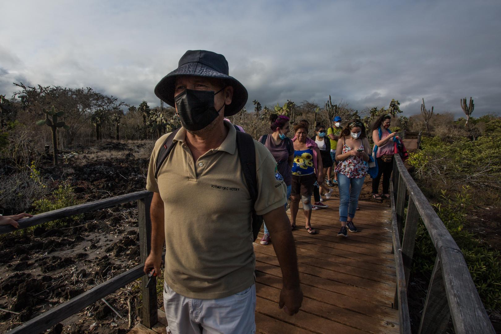 Galápagos among the first COVID-free destinations - Tour guide Victor Sotomayor (87) in Isla Santa Cruz,...