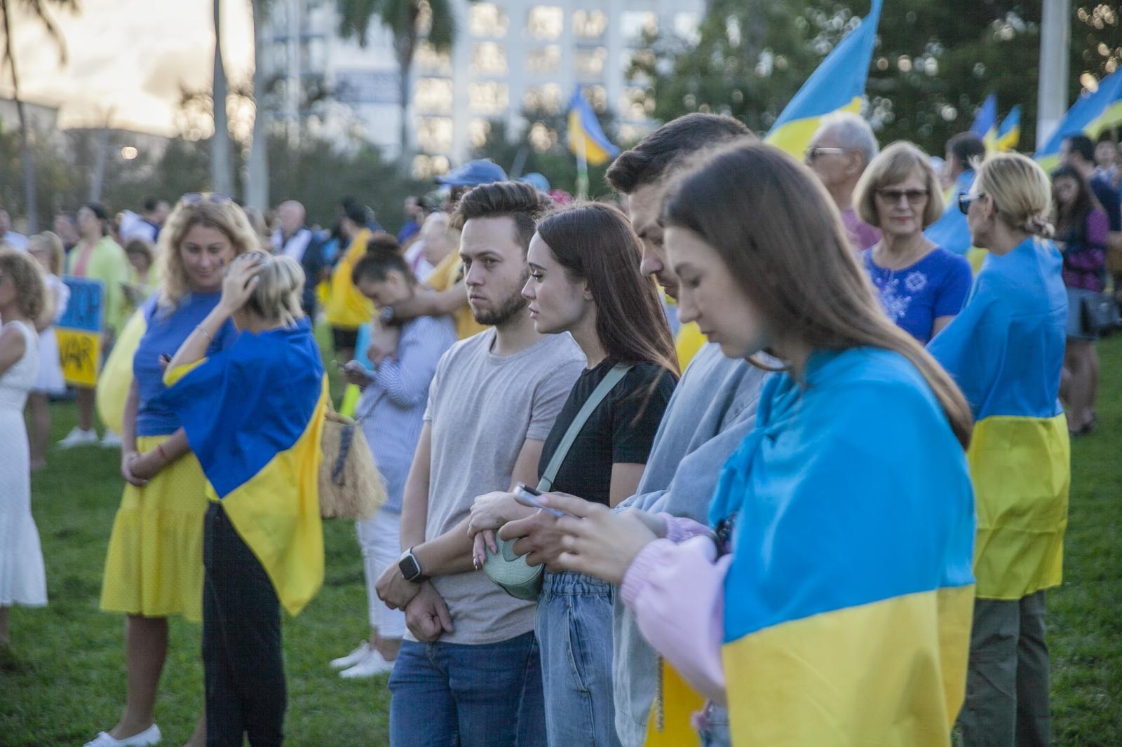 Ukranian rally in Hollywood, FL.